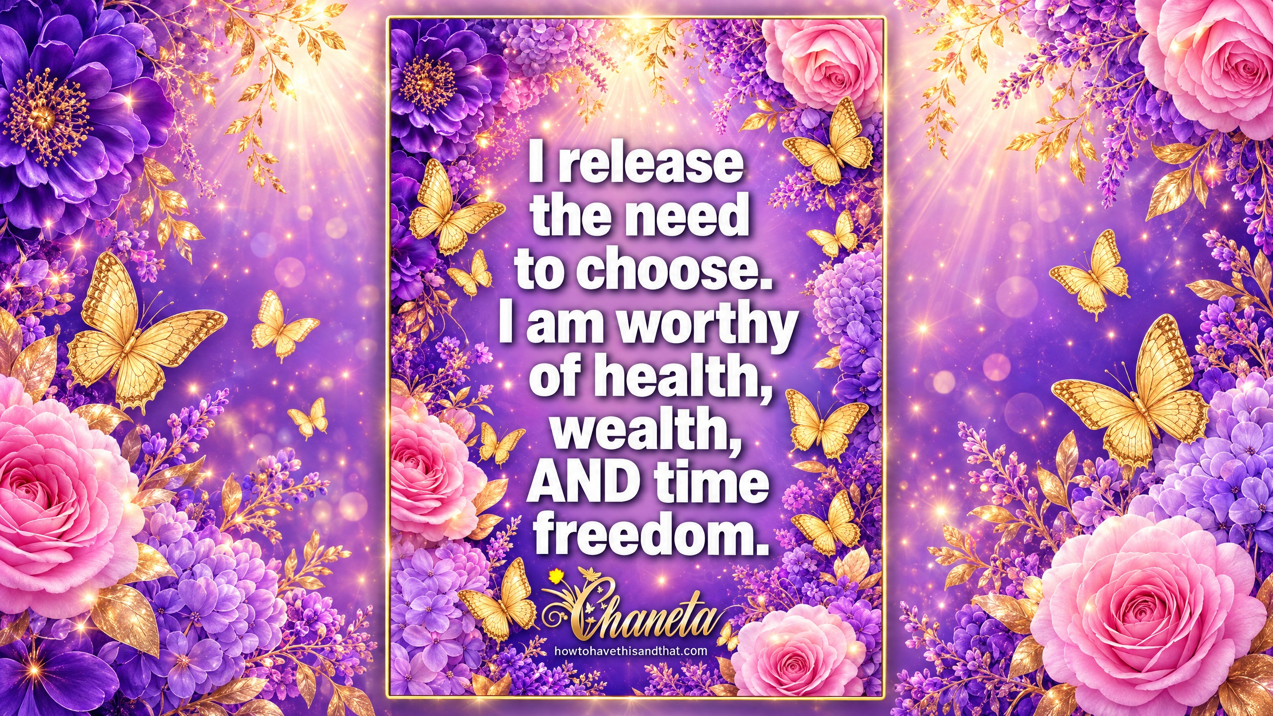 Flowers and Prosperity daily affirmation deck