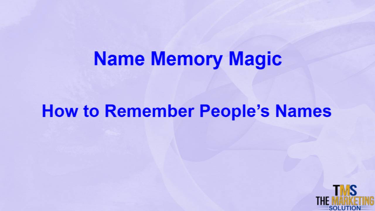 🧙‍♂️ Name Memory Magic: Master the Art of Remembering Names