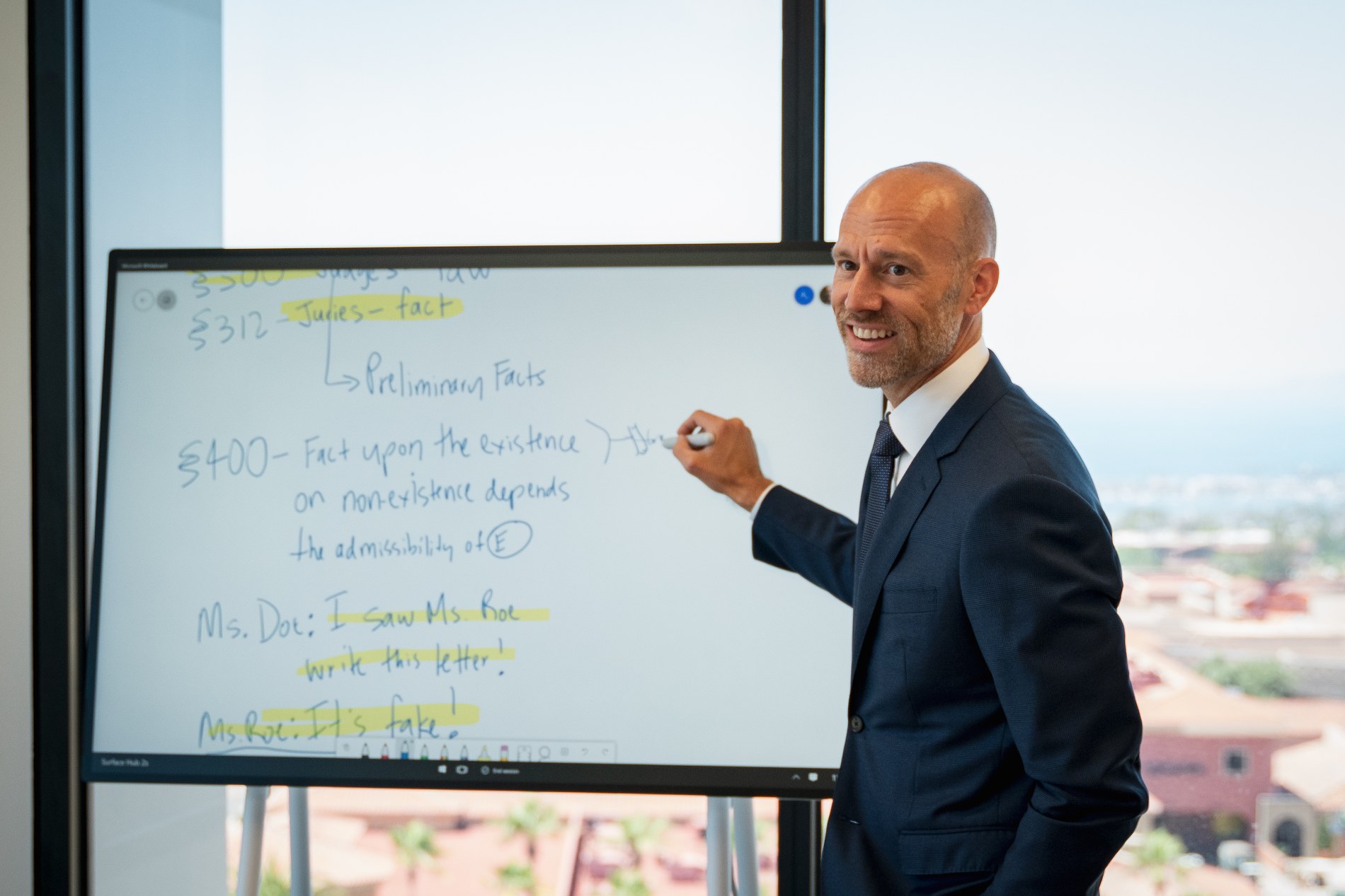 At the whiteboard