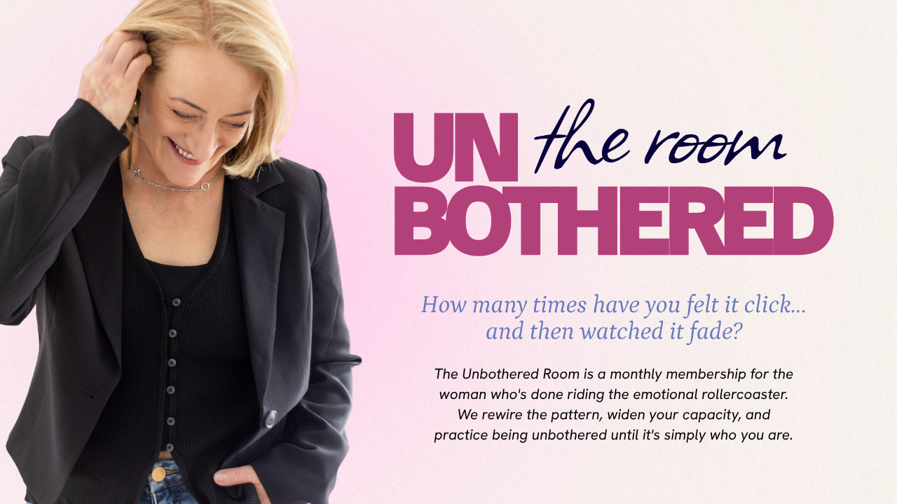 The Unbothered Room promotional graphic featuring Marsha
