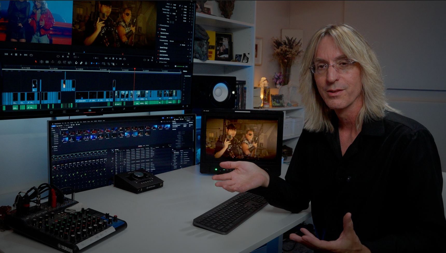 Ron McPherson in the Creative HQ edit bay
