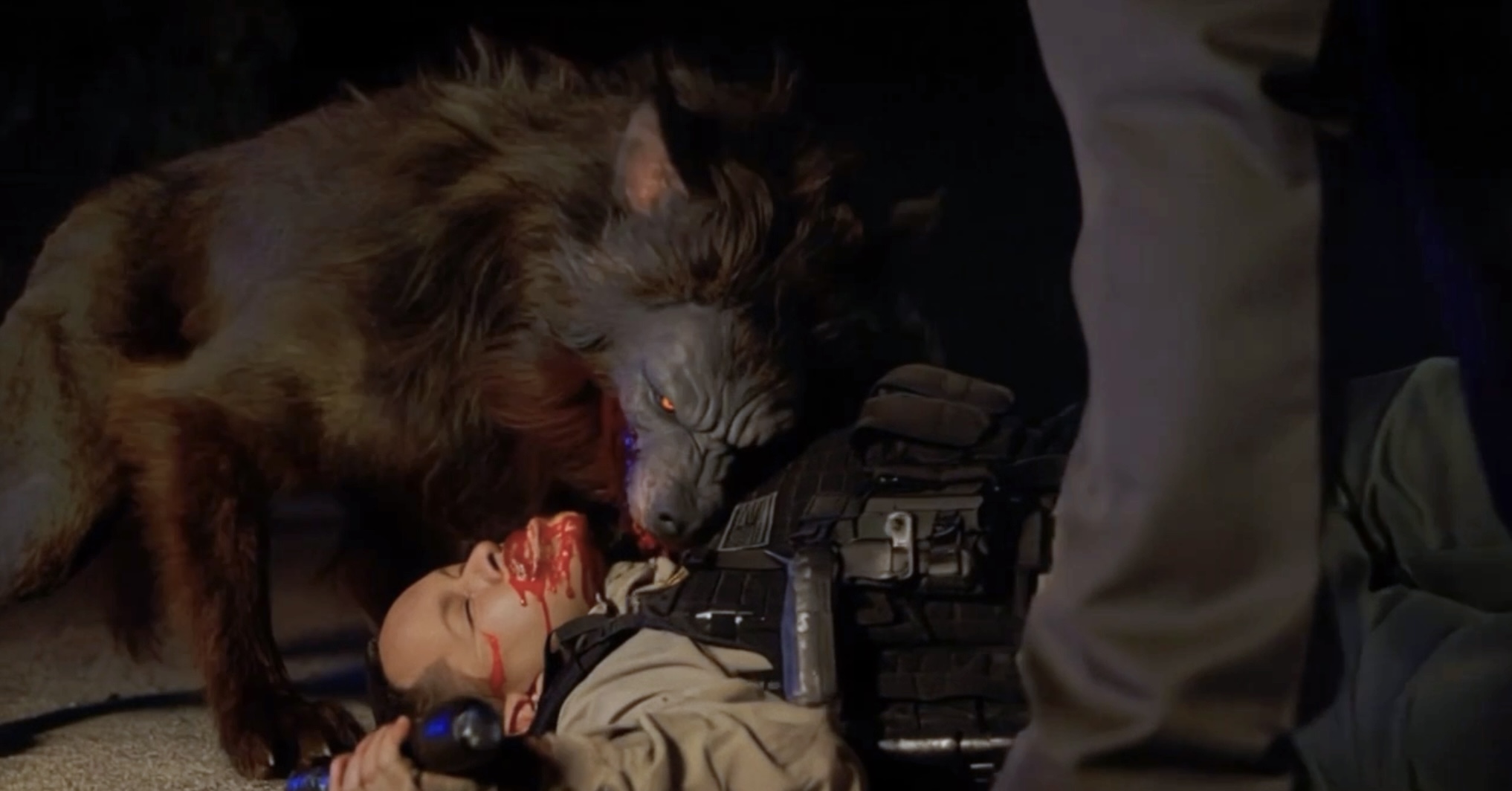 Wolf Valley creature attack film still