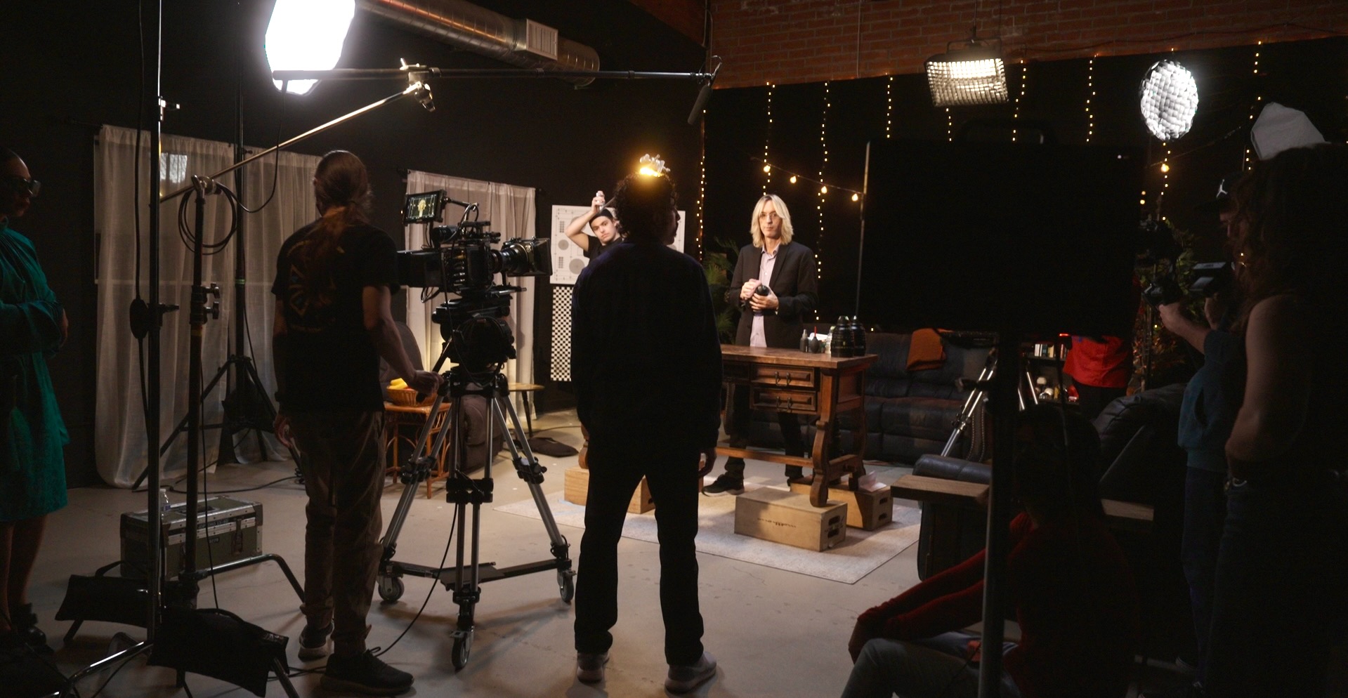 Creative HQ camera awareness wide behind-the-scenes set