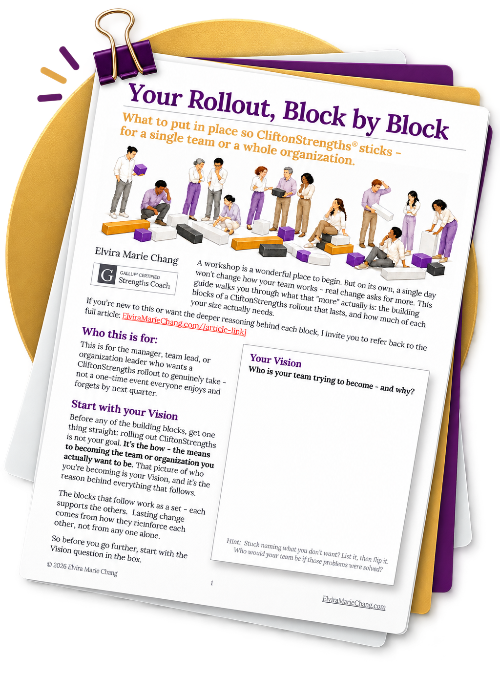Cover of the free guide, Your Rollout, Block by Block