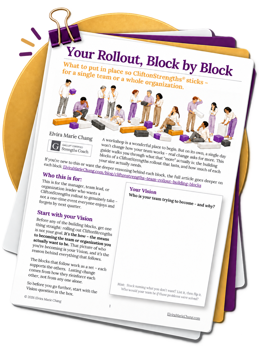 Cover of the free guide, Your Rollout, Block by Block