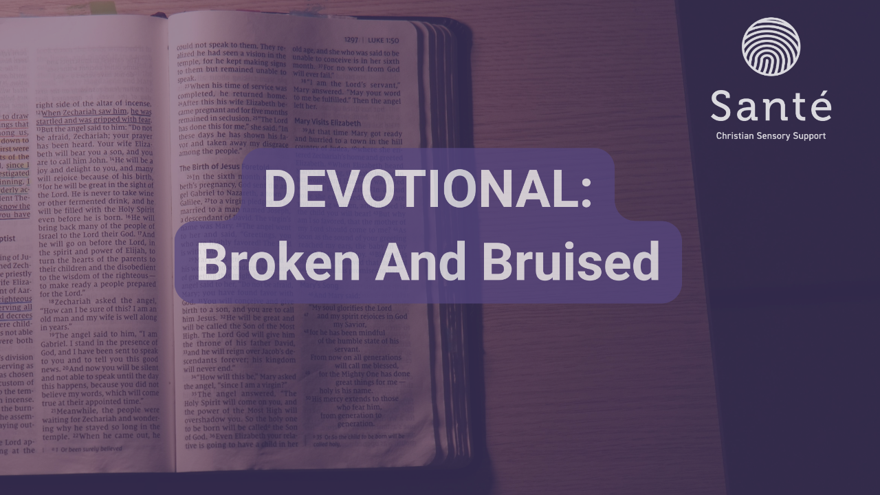 Devotional title with an open bible