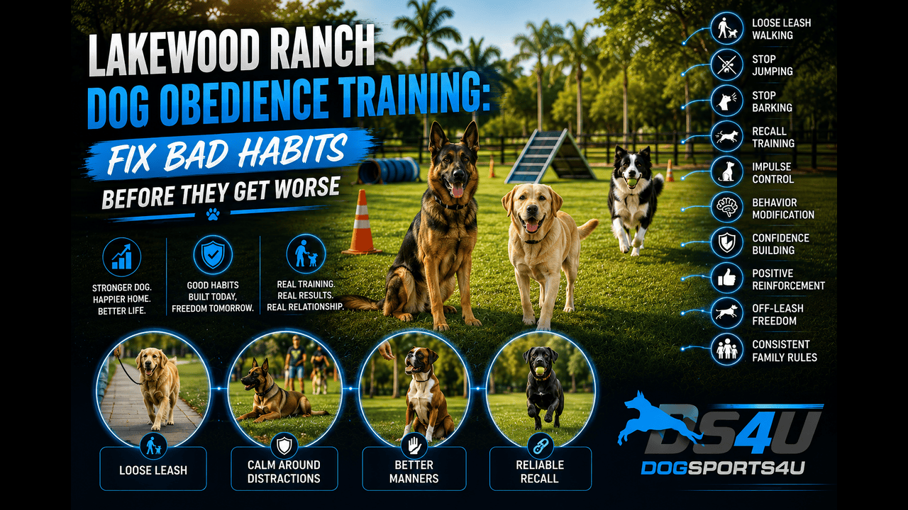 Lakewood Ranch Dog Obedience Training Fix Bad Habits Before They Get Worse