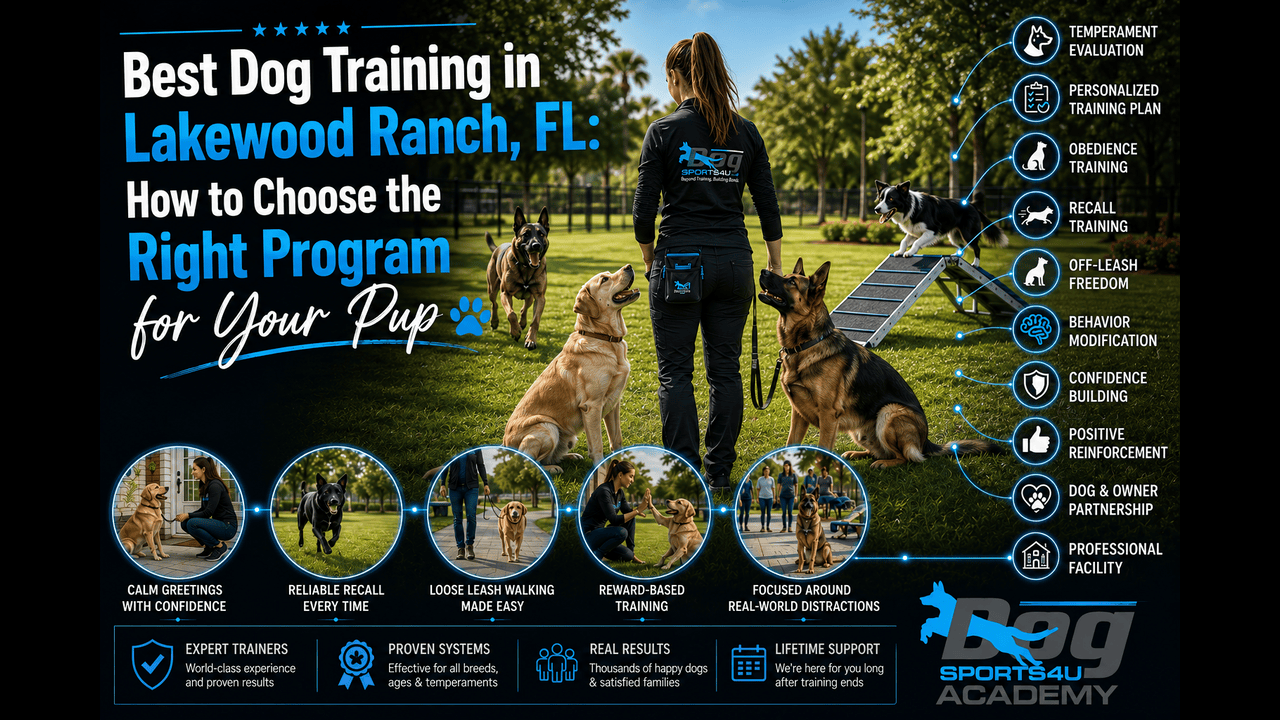 Best Dog Training in Lakewood Ranch, FL How to Choose the Right Program for Your Pup
