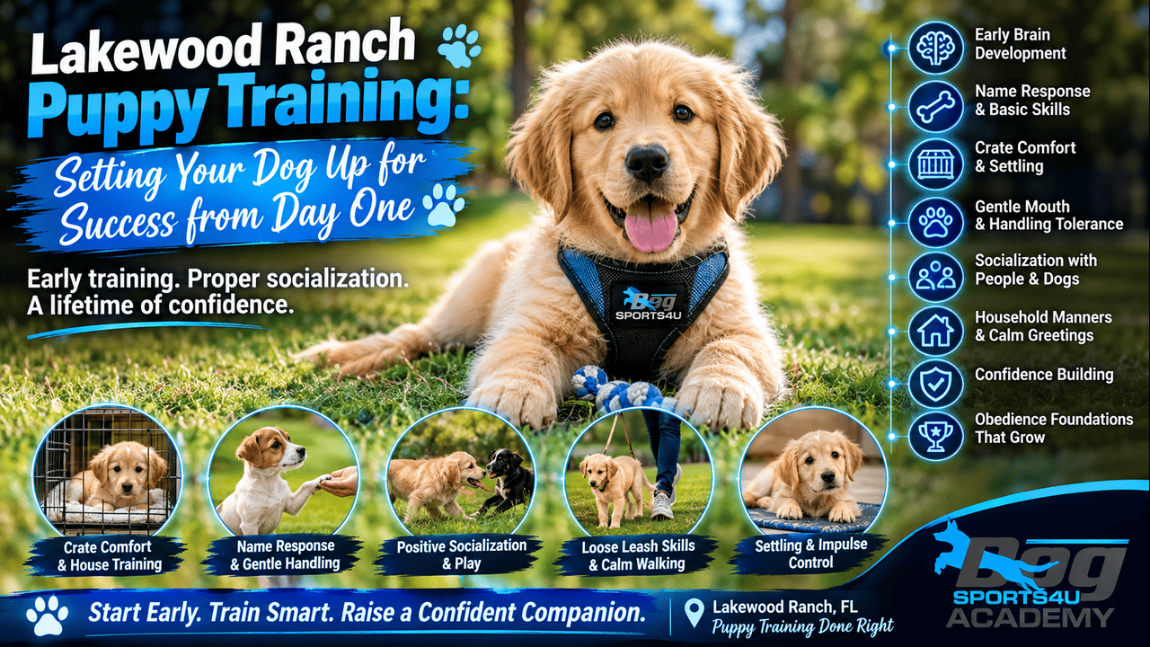 Lakewood Ranch Puppy Training: Setting Your Dog Up for Success from Day One