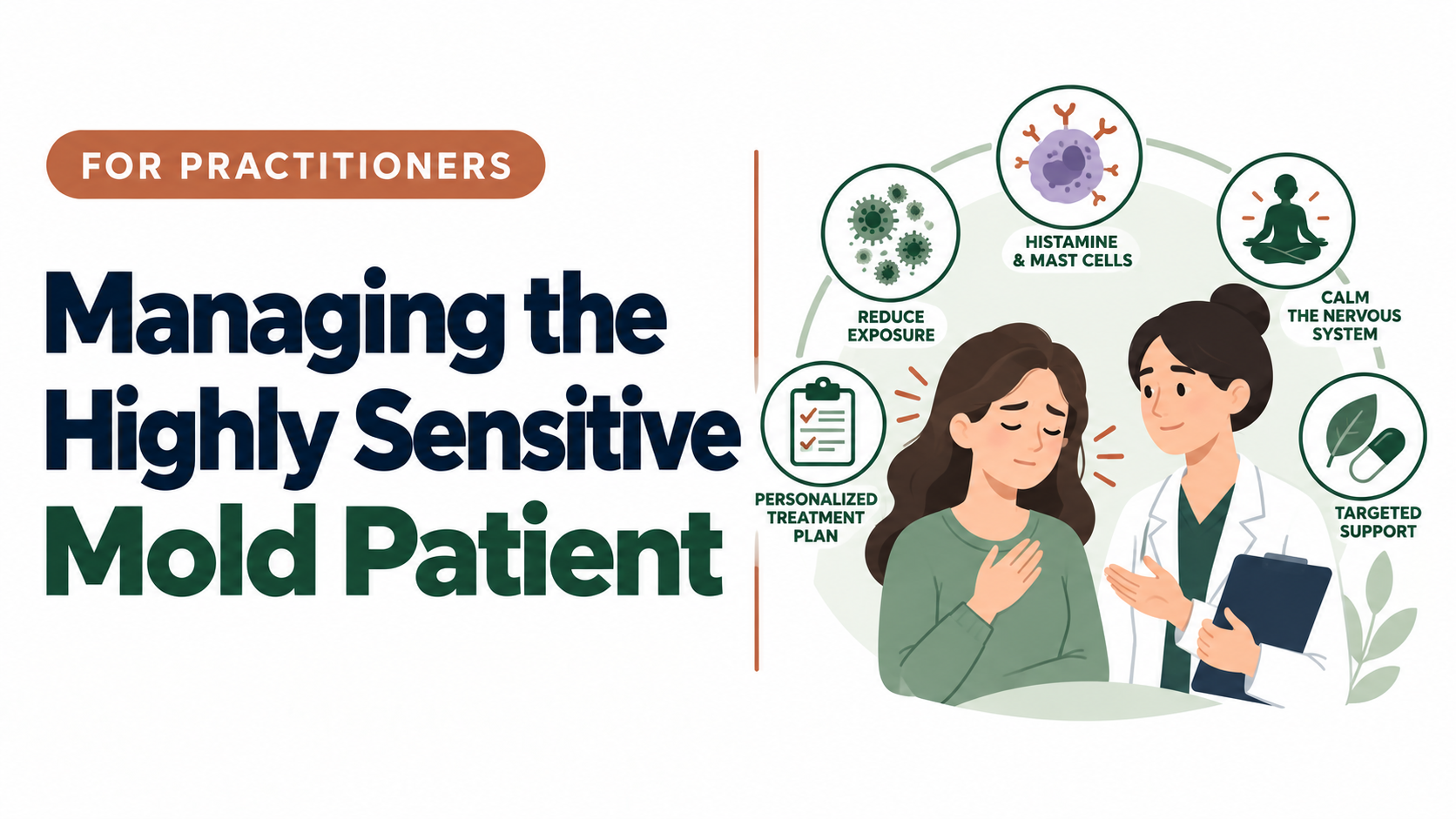Illustration of a highly sensitive patient and a slow, individualized care plan