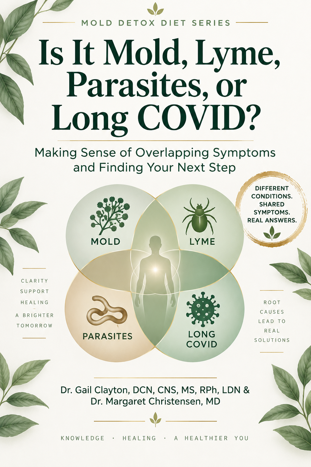 Cover of Is It Mold, Lyme, Parasites, or Long COVID? Making Sense of Overlapping Symptoms and Finding Your Next Step, by Dr. Gail Clayton and Dr. Margaret Christensen