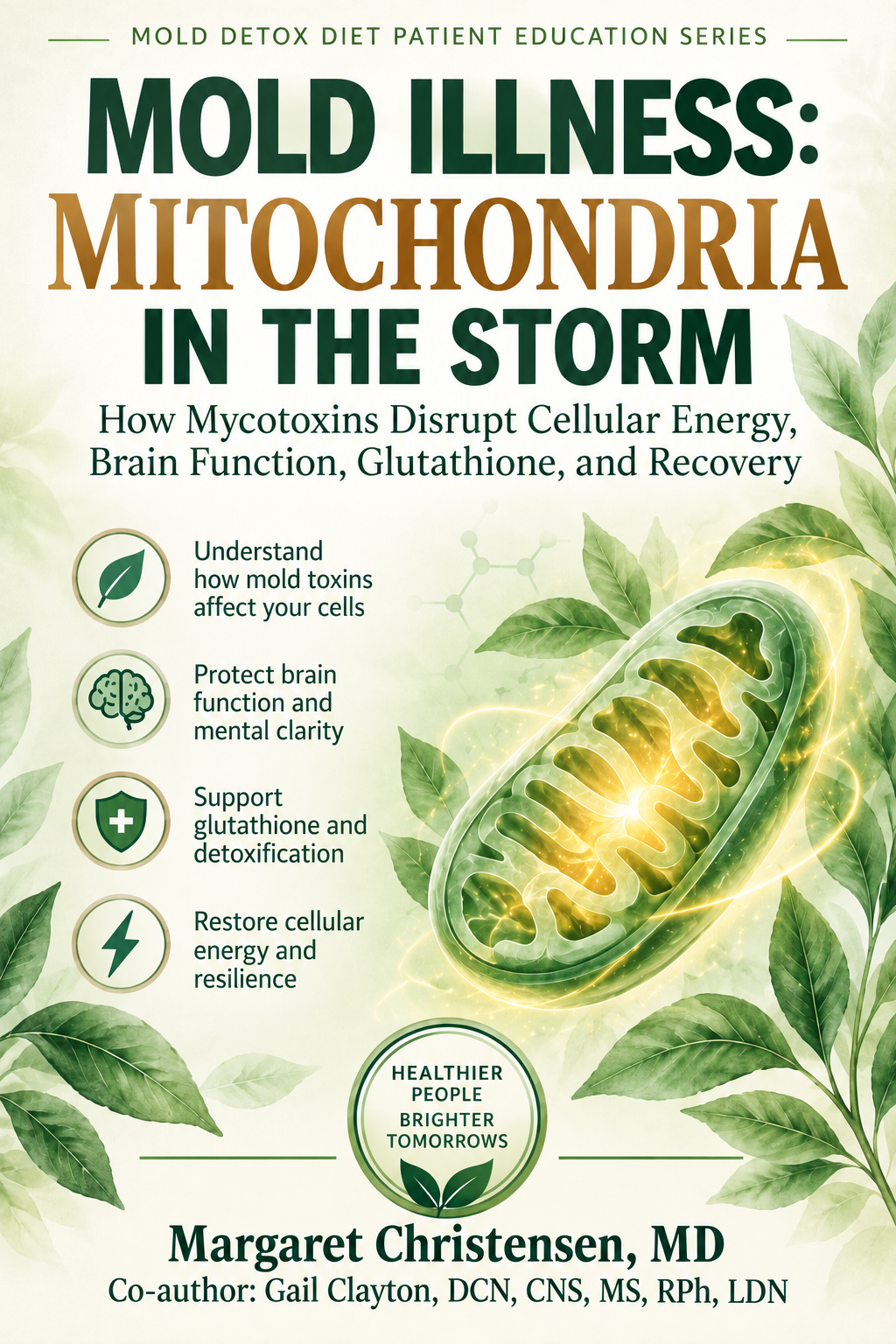 Cover of Mold Illness: Mitochondria in the Storm by Dr. Margaret Christensen with Dr. Gail Clayton