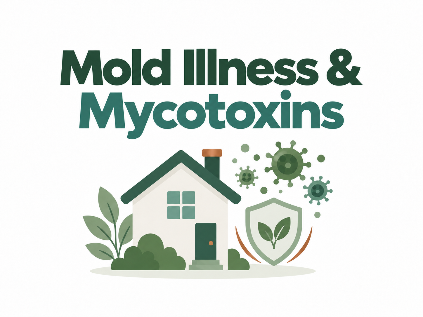 Illustration of toxic mold and the mycotoxins it can release