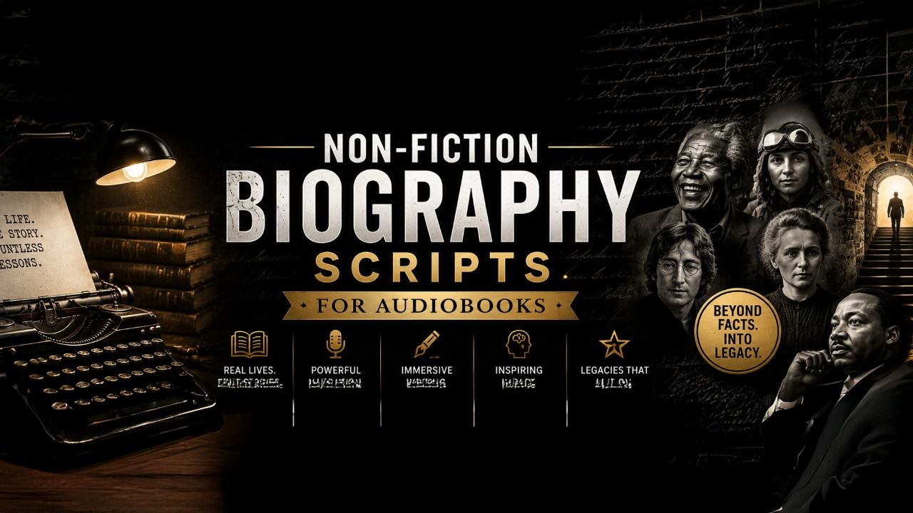 Biography Non-fiction Audiobook Voiceover Scripts