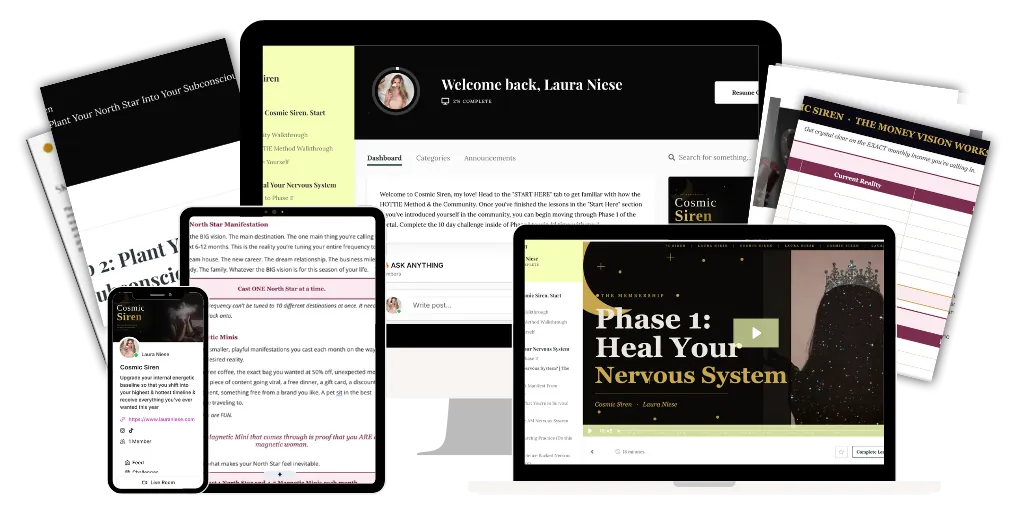 Cosmic Siren course mockup