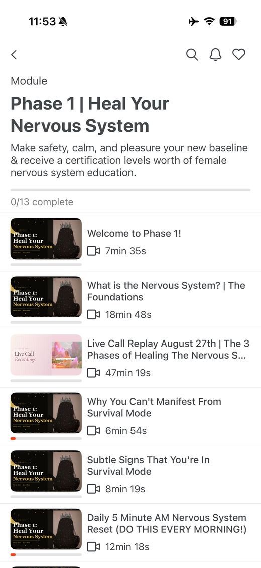 Cosmic Siren course portal, Phase 1