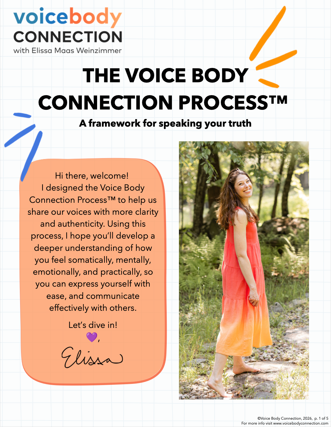 Click here to download the Voice Body Connection Process™ worksheet