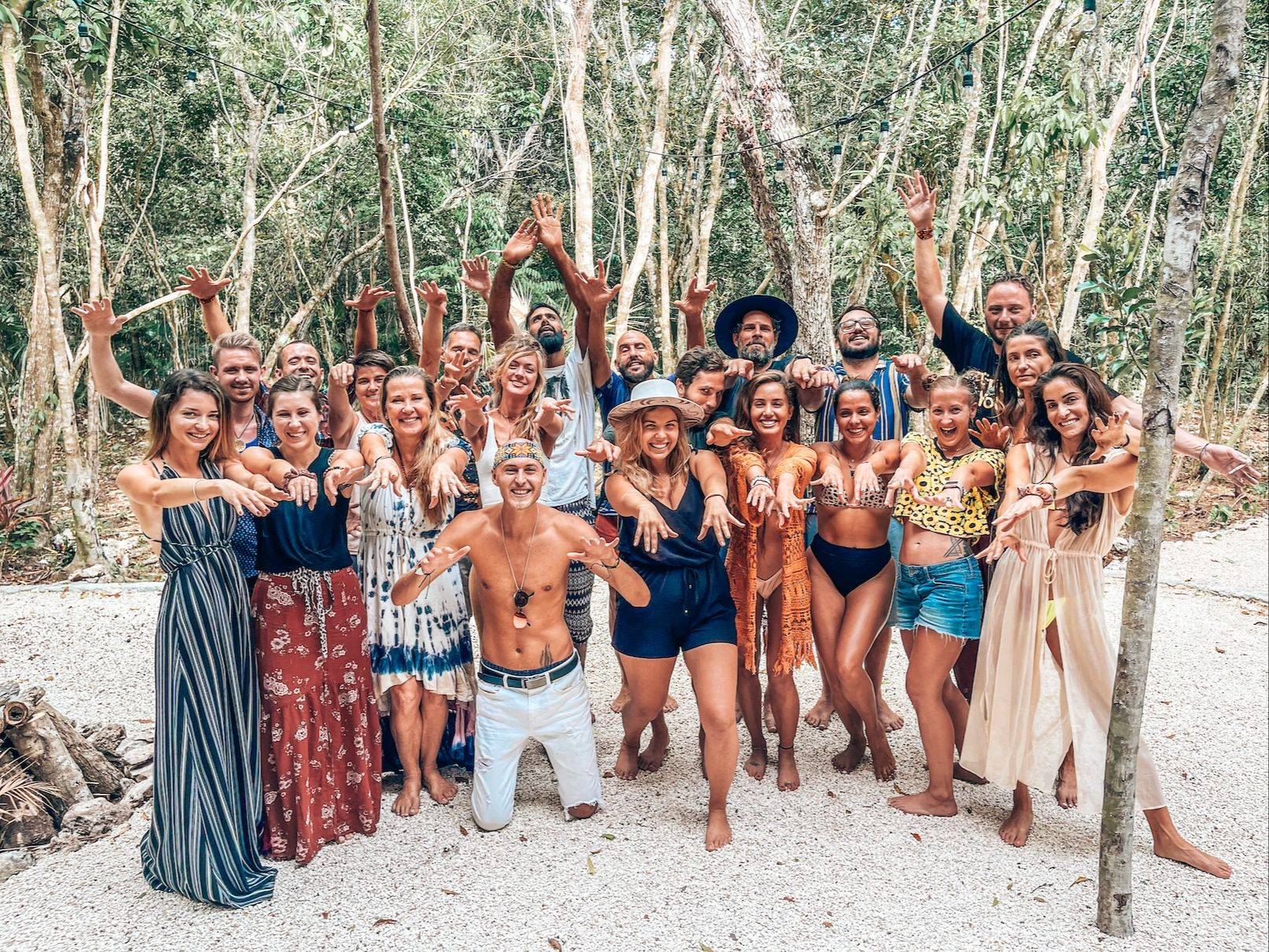 Humans I Trust community gathering in Tulum