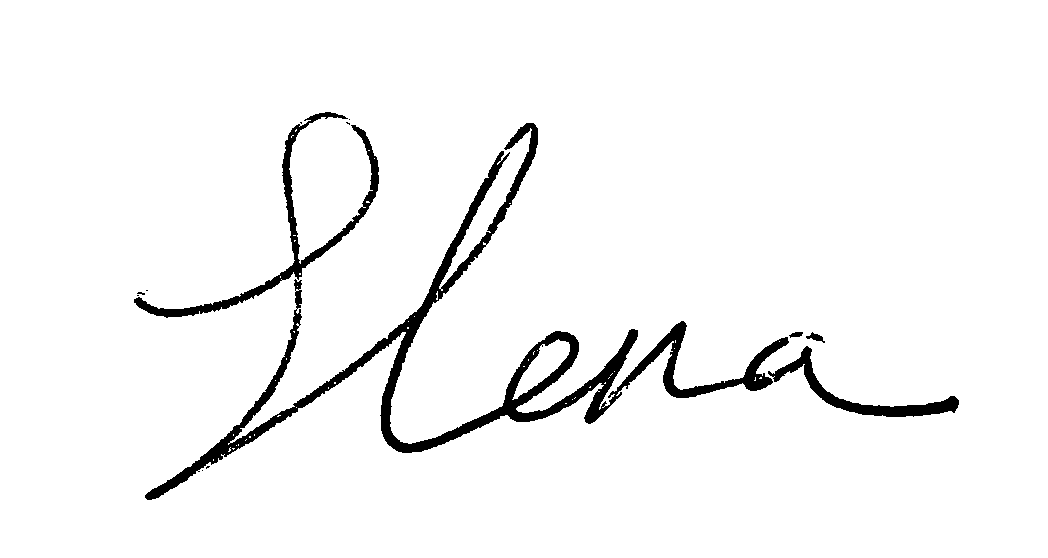 Elena Bensonoff Signature