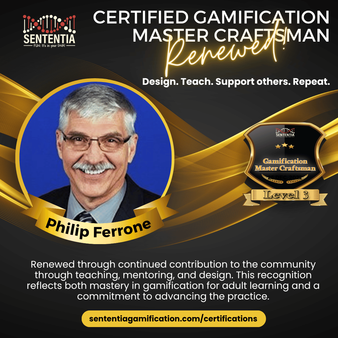 Jennifer Varrichio Sententia Certified Gamification Master Craftsman
