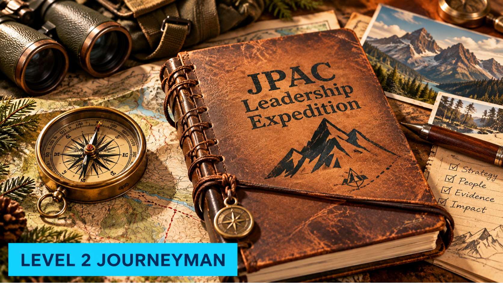 JPAC Leadership Expedition, a Level 2 Journeyman gameful leadership development project built around real workplace situations, choices, and evidence.