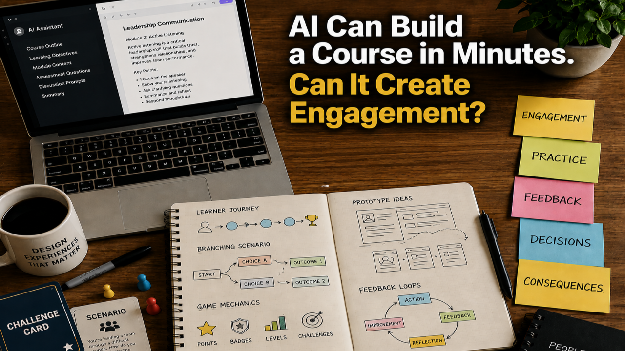 AI Can Build a Course in Minutes. Now What?