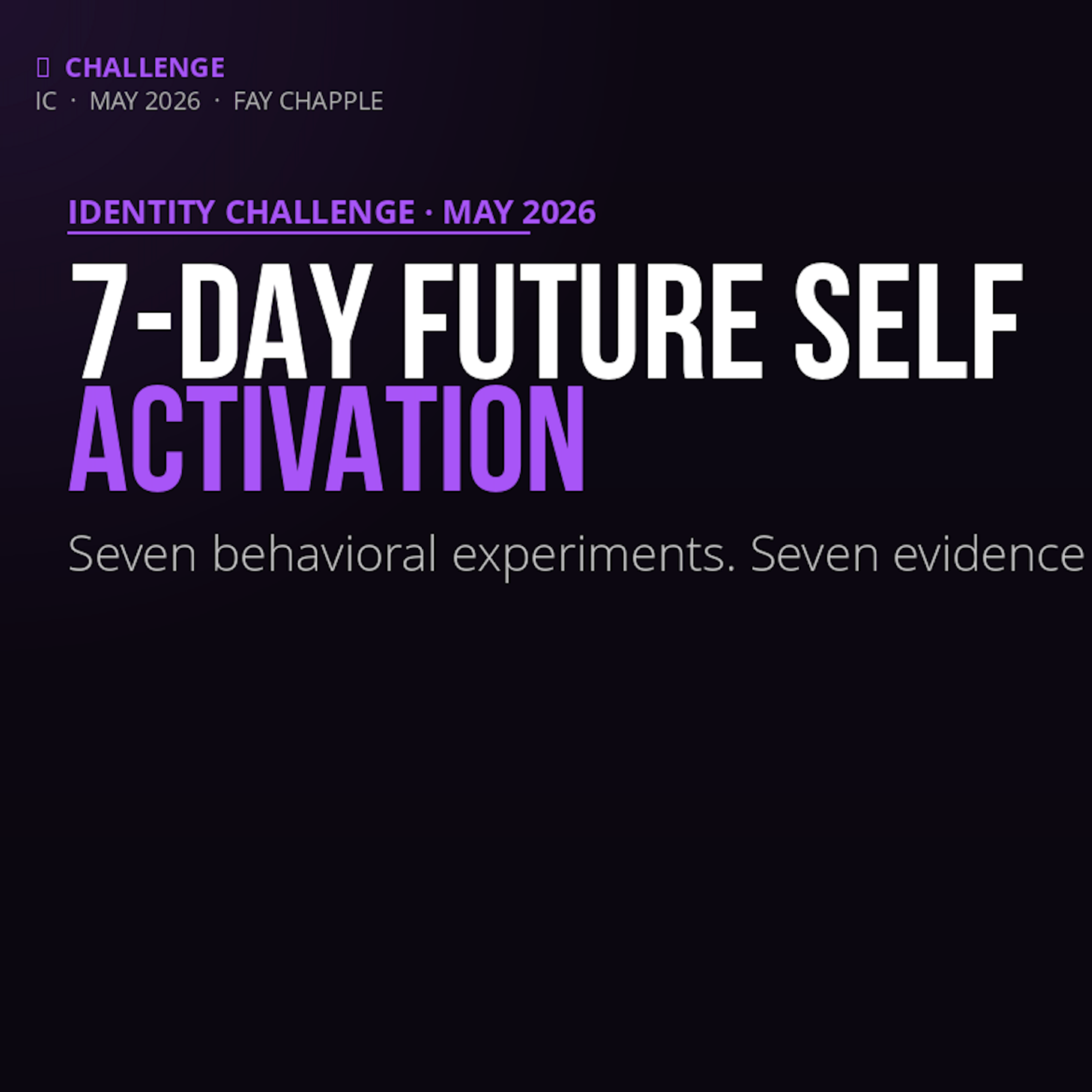 7-Day Future Self Activation