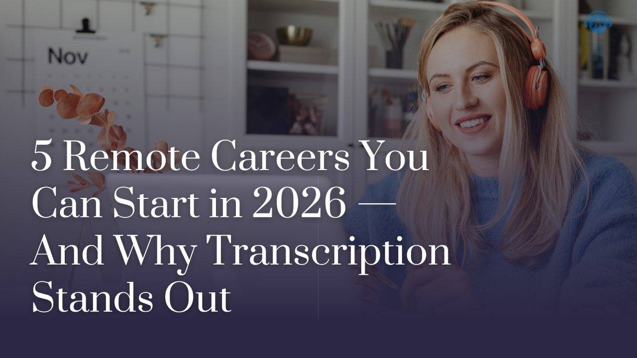 5 Remote Careers You Can Start in 2026 — And Why Transcription Stands Out