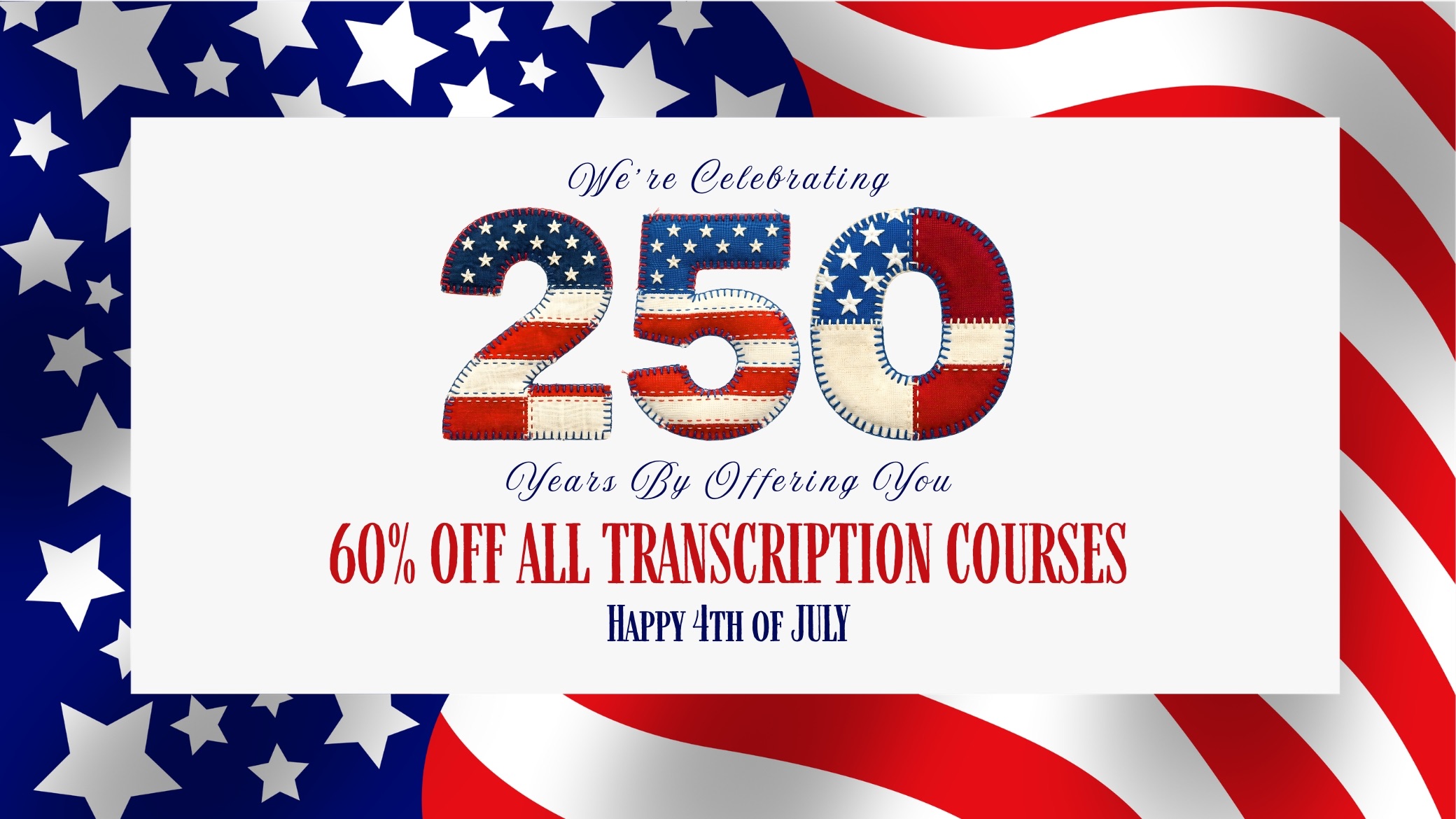 60% Off All Transcription Courses