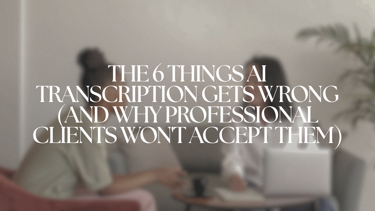 The 6 Things AI Transcription Gets Wrong