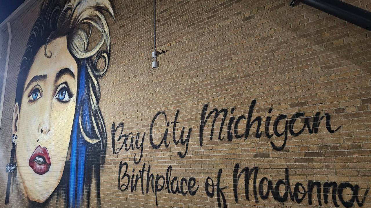 Madonna Mural in Bay City Michigan by Muck Rock