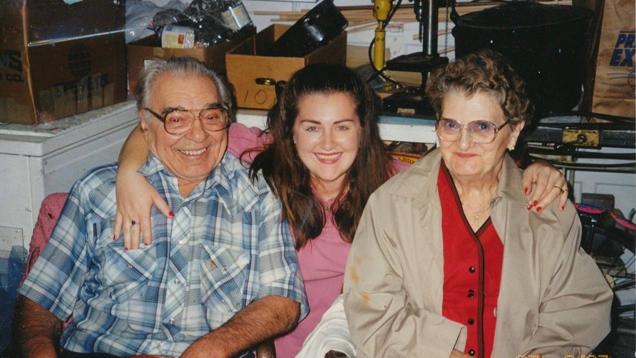 Heather and her Grandparents in Bay City, Michigan
