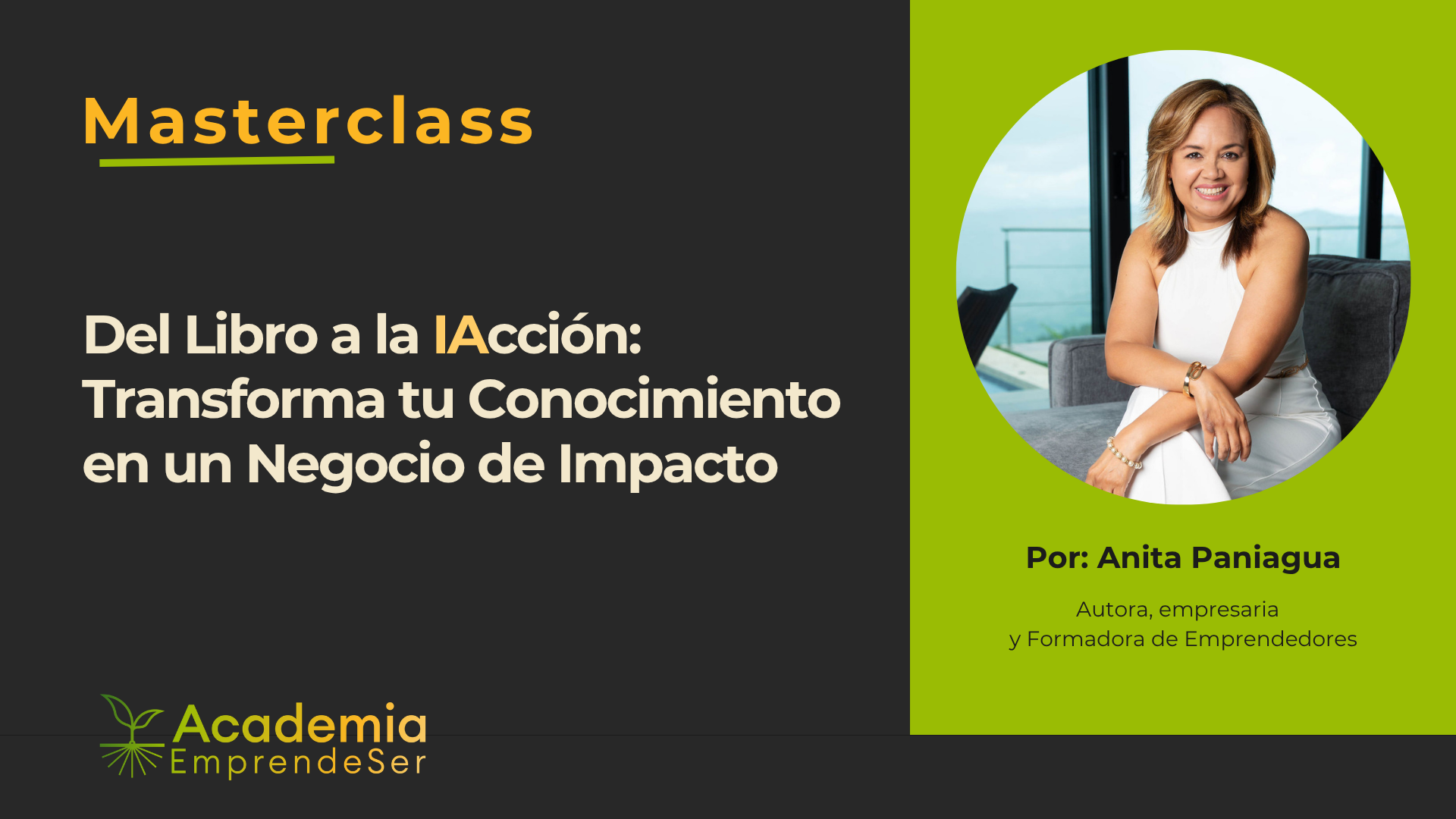 Masterclass Del Libro a la IAccion