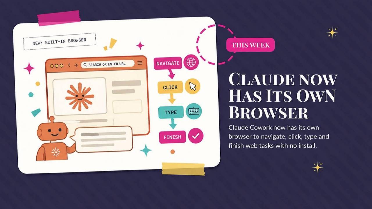 Claude built-in browser announcement