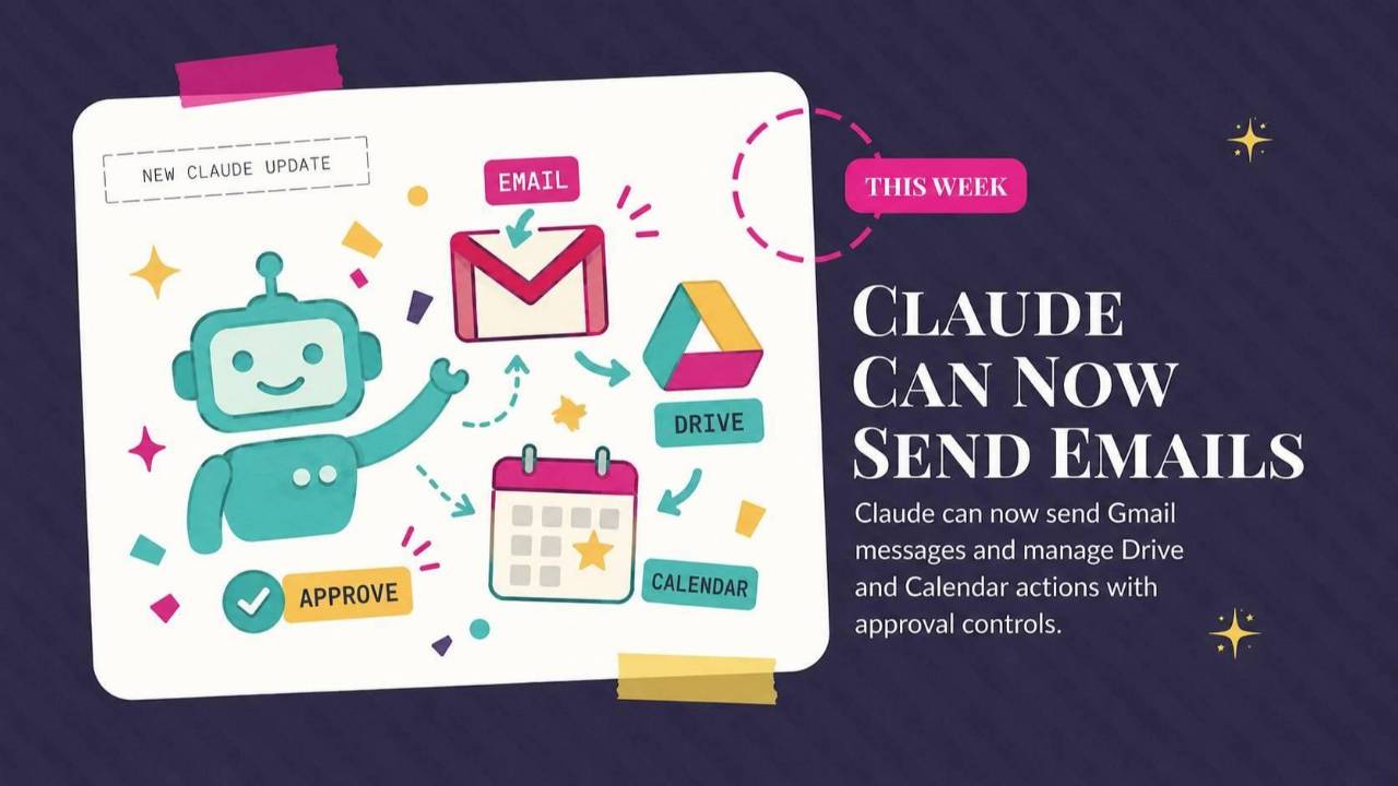 Claude can send Gmail emails
