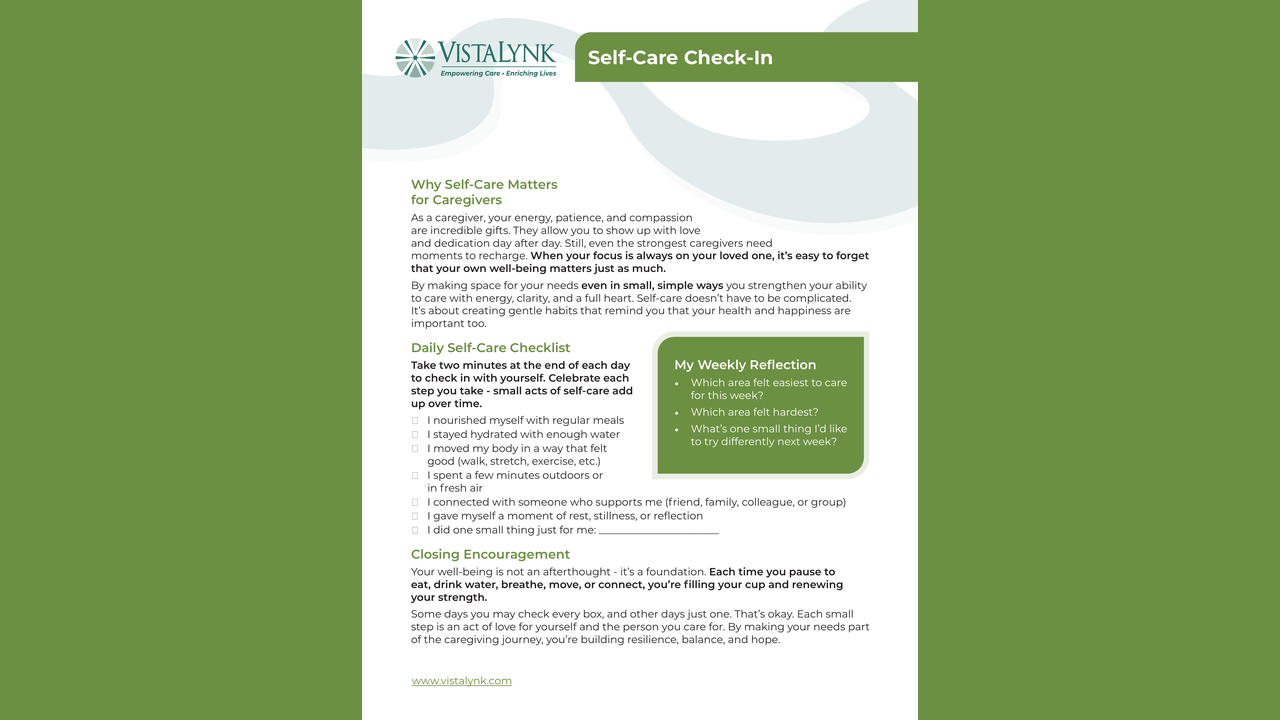 Self-Care Check-In cover
