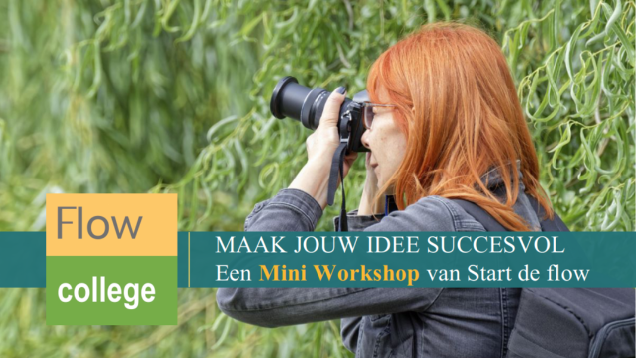 Mini Workshop: Maak kennis met de Start de Flow principes. Door Rob Houdijk bij het Flow College op Start de Flow  