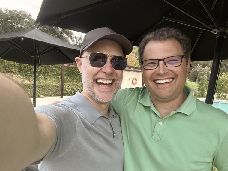 Dave with Adrian, CEO of Laserhub