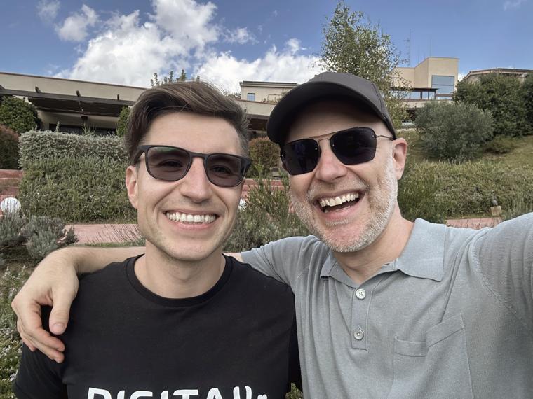 Dave with Sebastian, CEO of Digitail