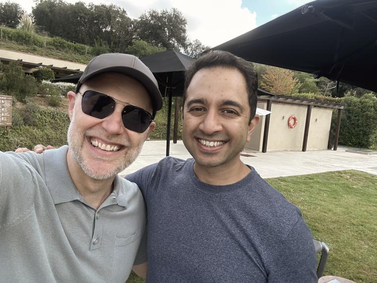 Dave with Vinod, CEO of MoneySmart
