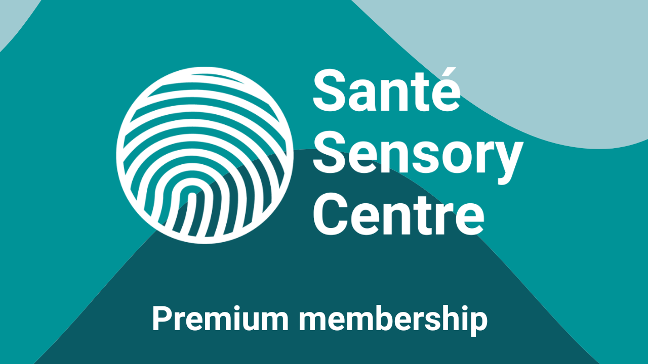 Graphic displaying the text 'Santé Sensory Support'