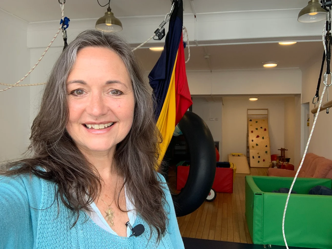Anne Laure at the centre
