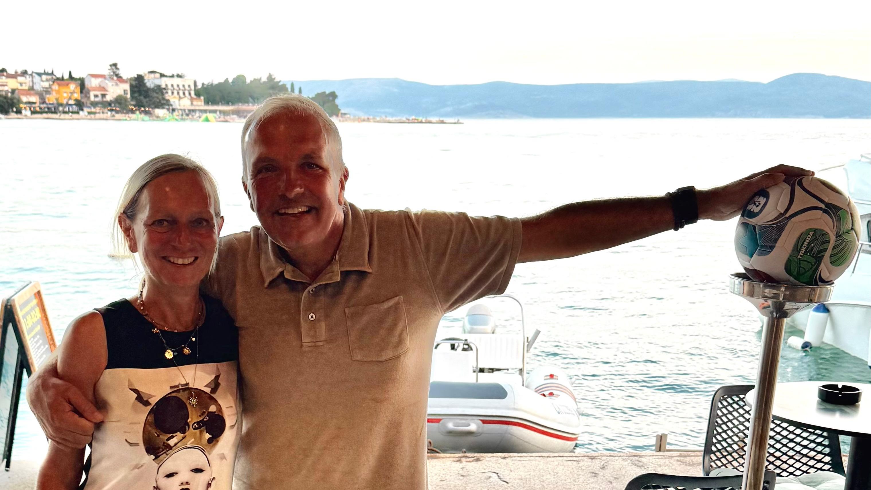 Alex und Jürgen beim Business-Treffen in Selce