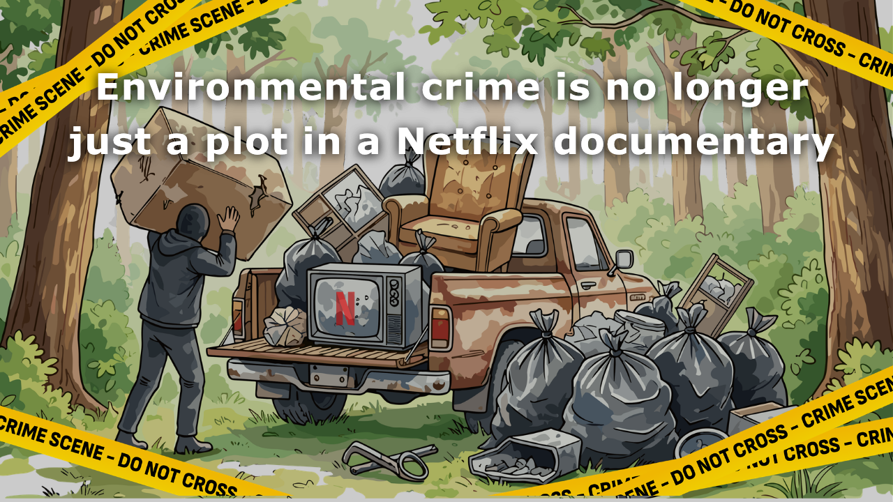 illegal dumping in a forest is an environmental crime