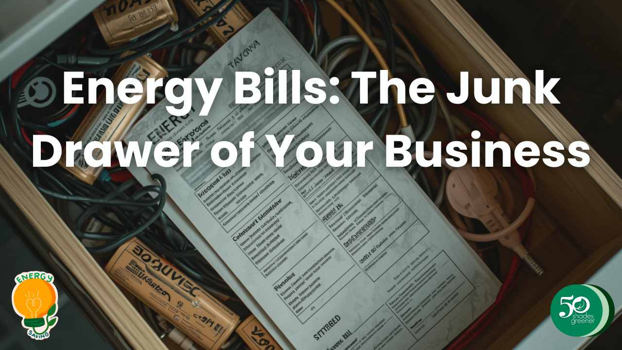 energy bill in a junk drawer