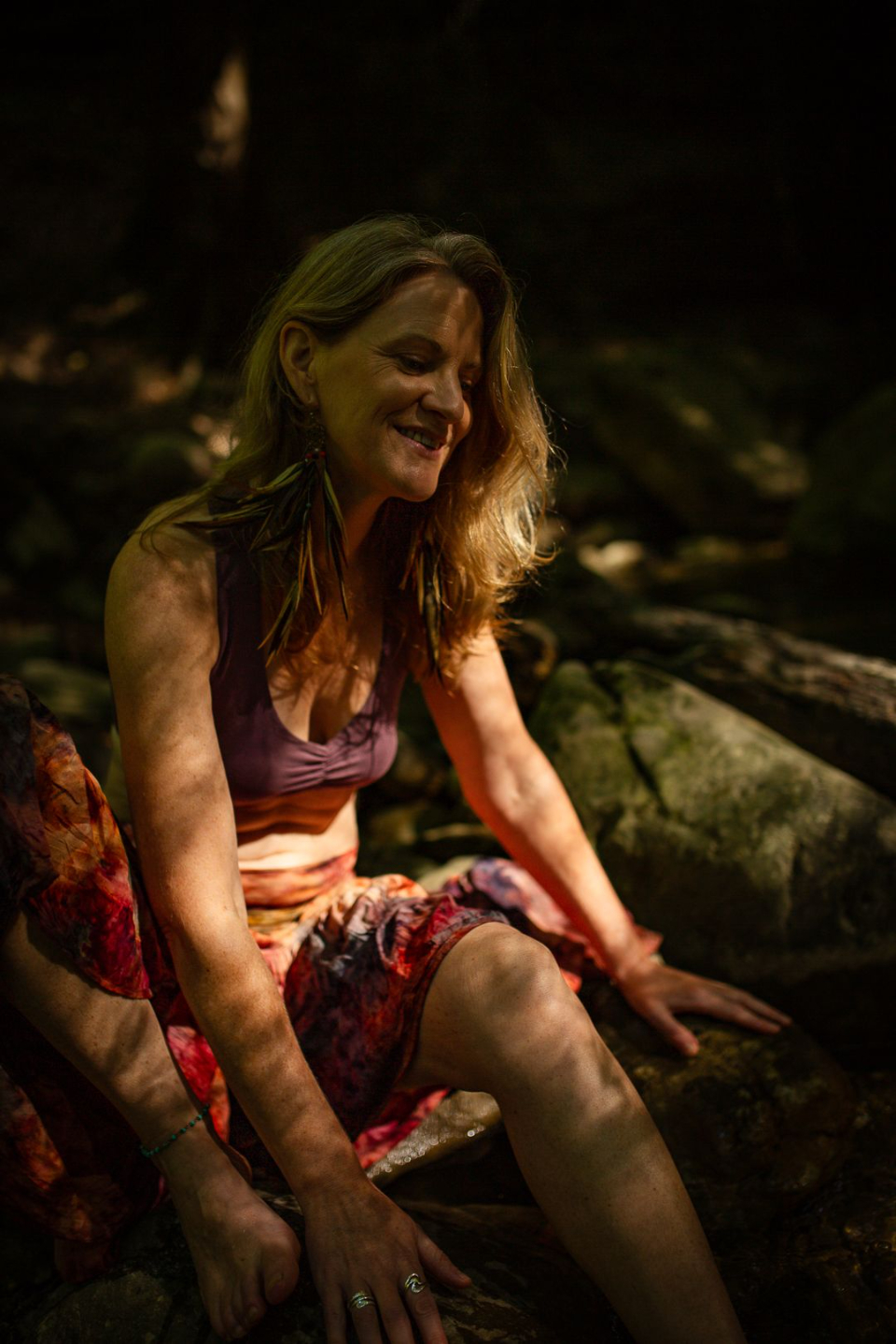 woman reconnecting with inner peace