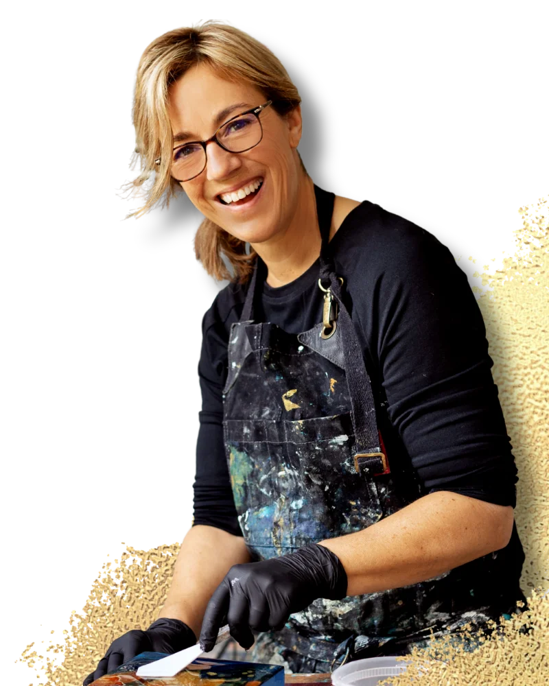 mixed media collage art course teacher