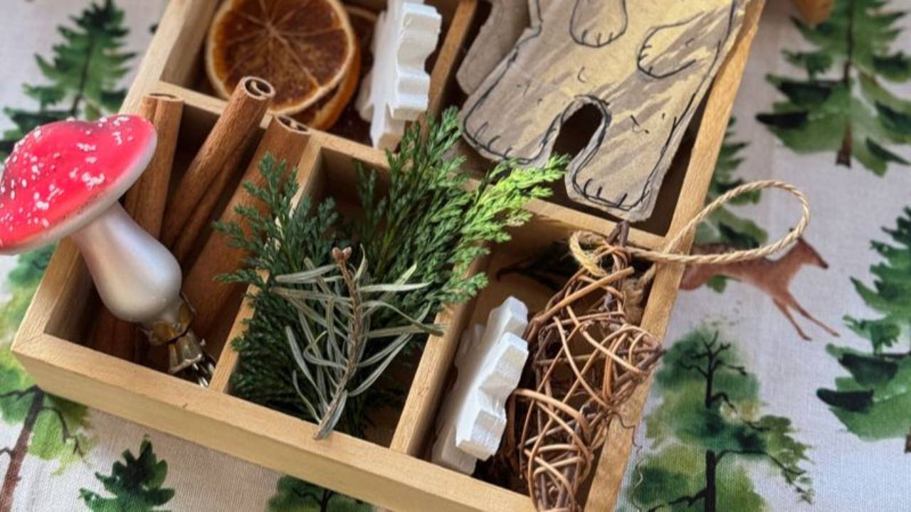 Winter Child Led Play With Loose Parts