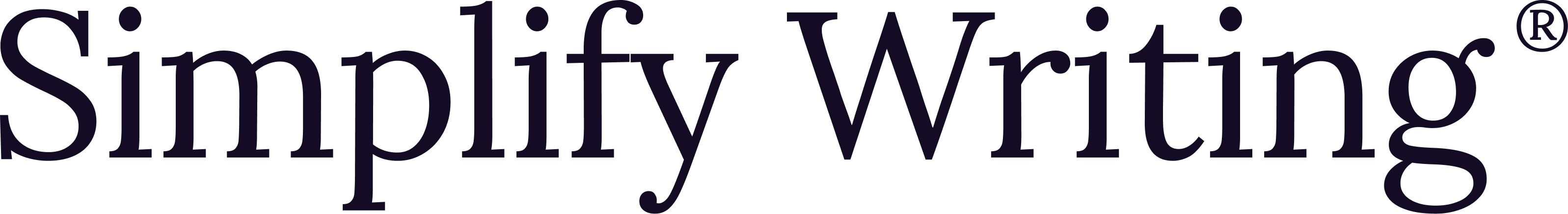 Simplify Writing