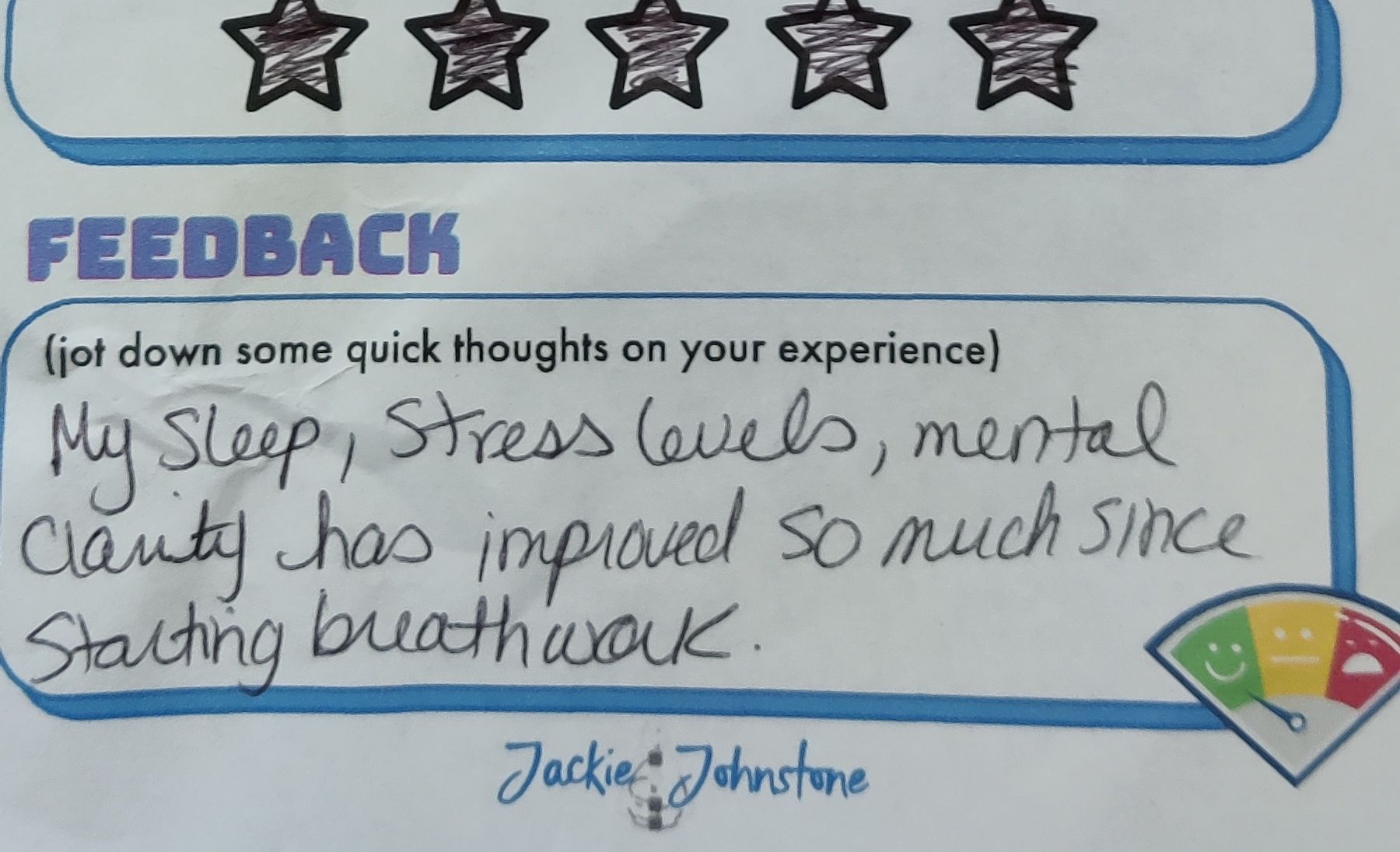 “My sleep, stress levels, and mental clarity have improved so much since starting breathwork.”